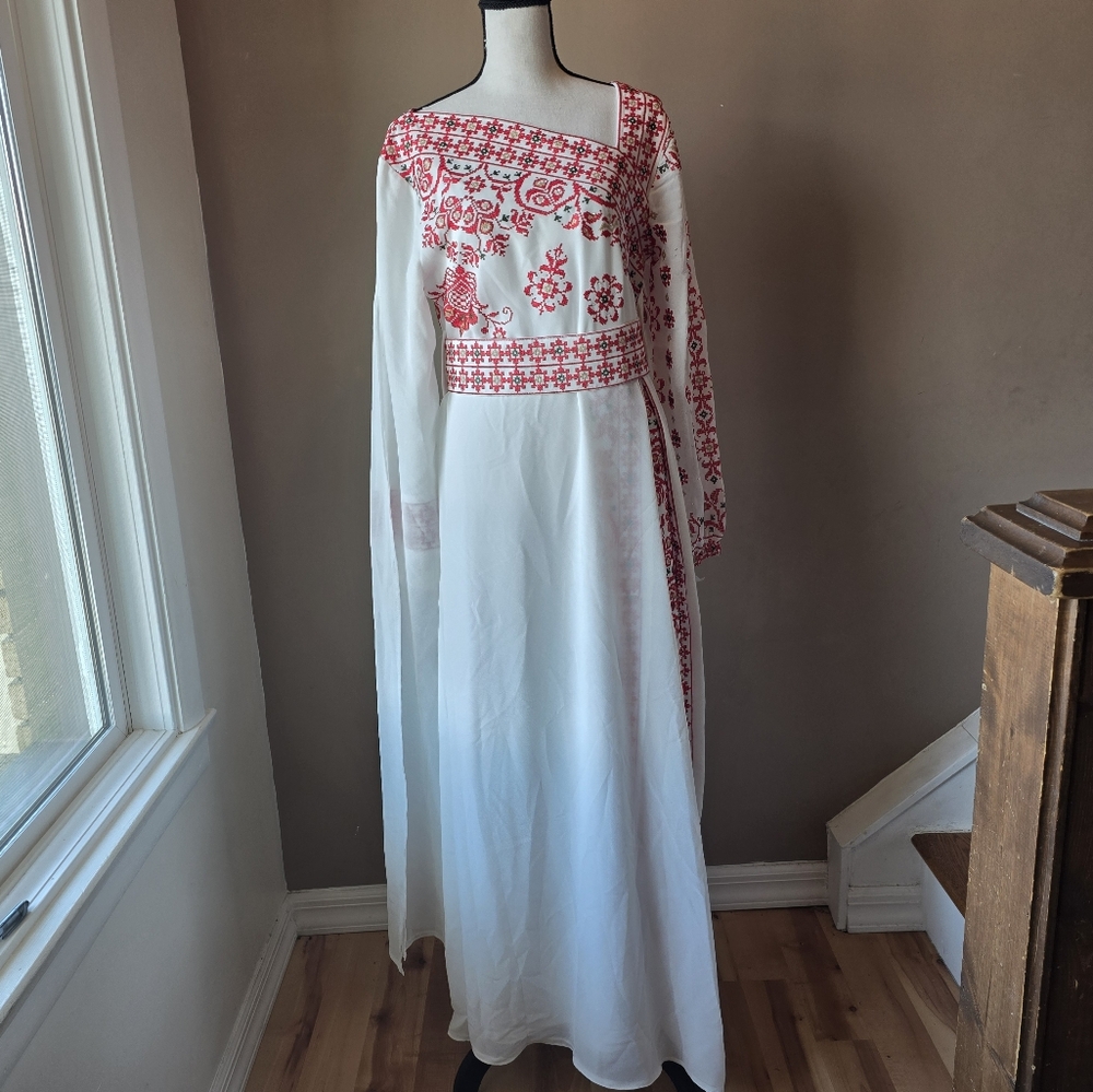 Authentic Palestinian/Jordanian Asymetrical Kaftan Size 1